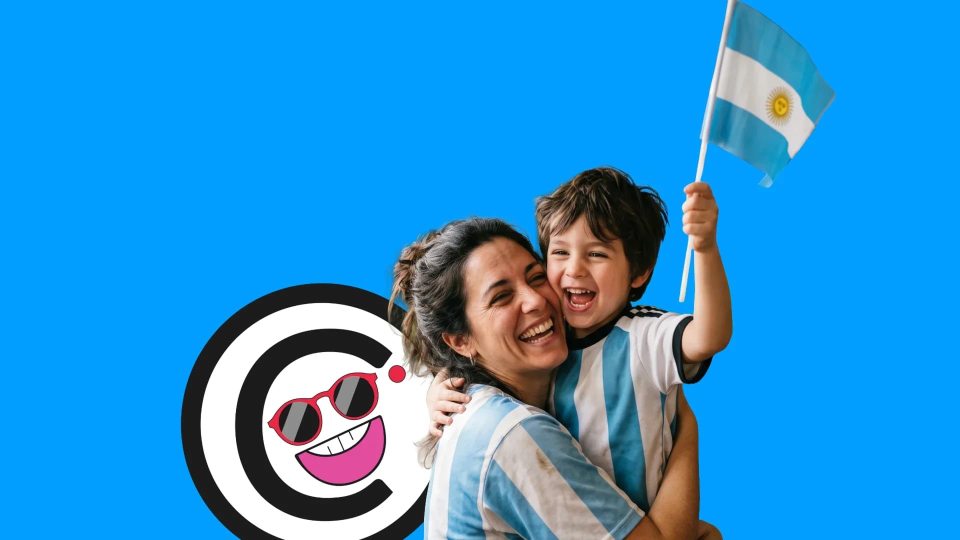 Aficionados celebrando un partido de fútbol de Argentina
