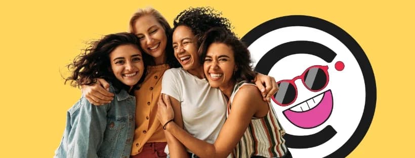 Una ilustración de personas socializando y disfrutando de una experiencia grupal pequeña