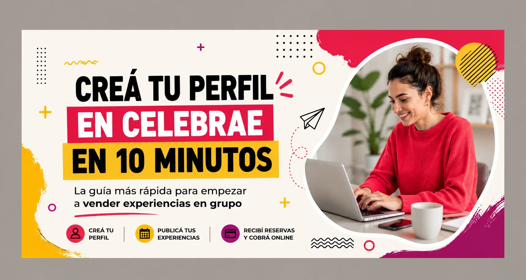 Hombre usando una tablet para gestionar su negocio en Celebrae