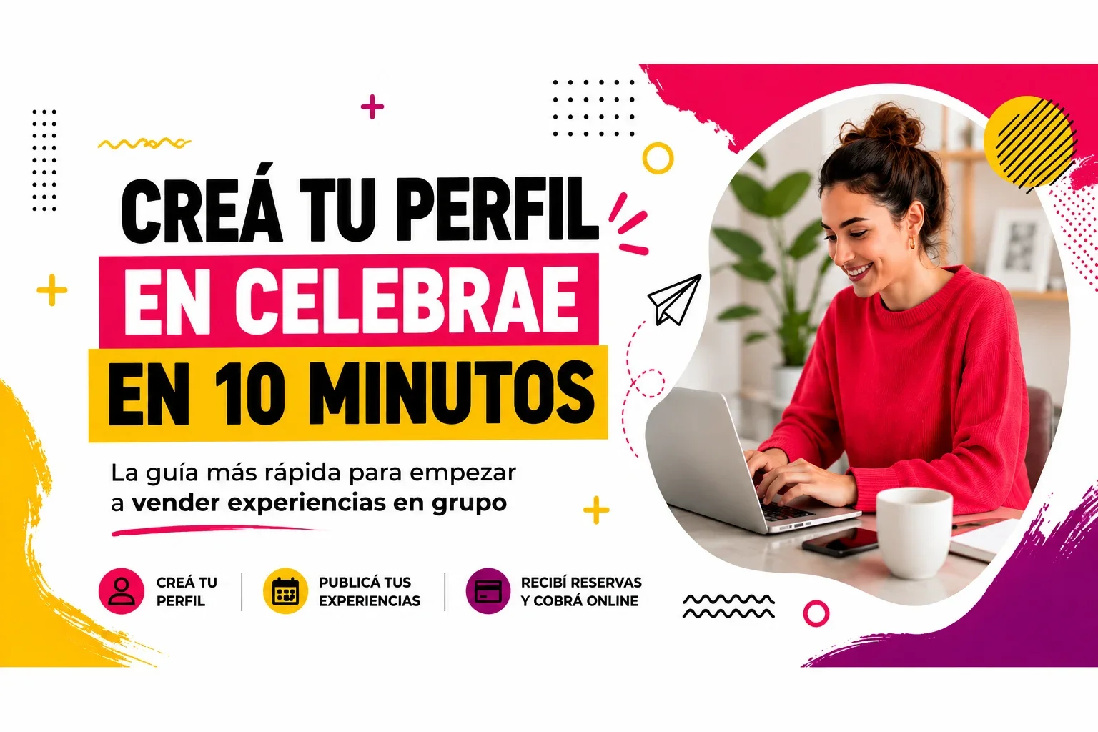 Hombre usando una tablet para gestionar su negocio en Celebrae