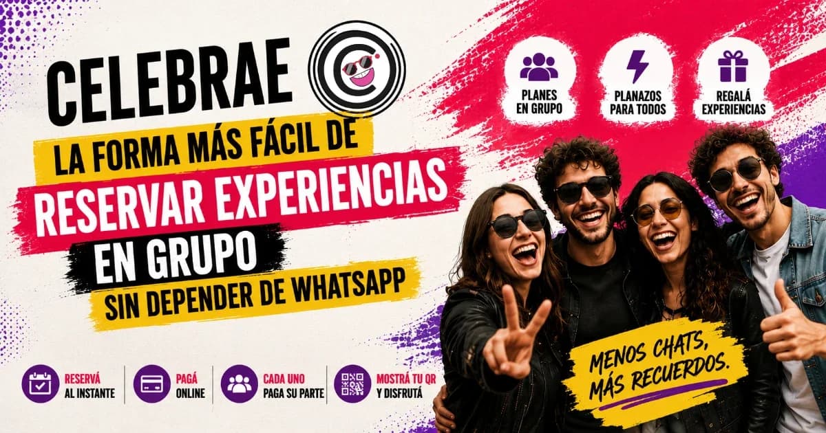 Personas celebrando y divirtiéndose en una experiencia grupal organizada por Celebrae