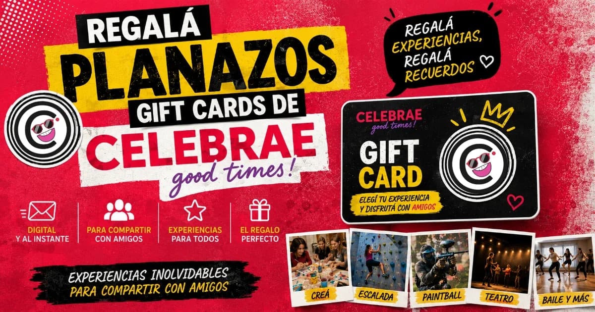Gift cards de Celebrae para experiencias en Córdoba