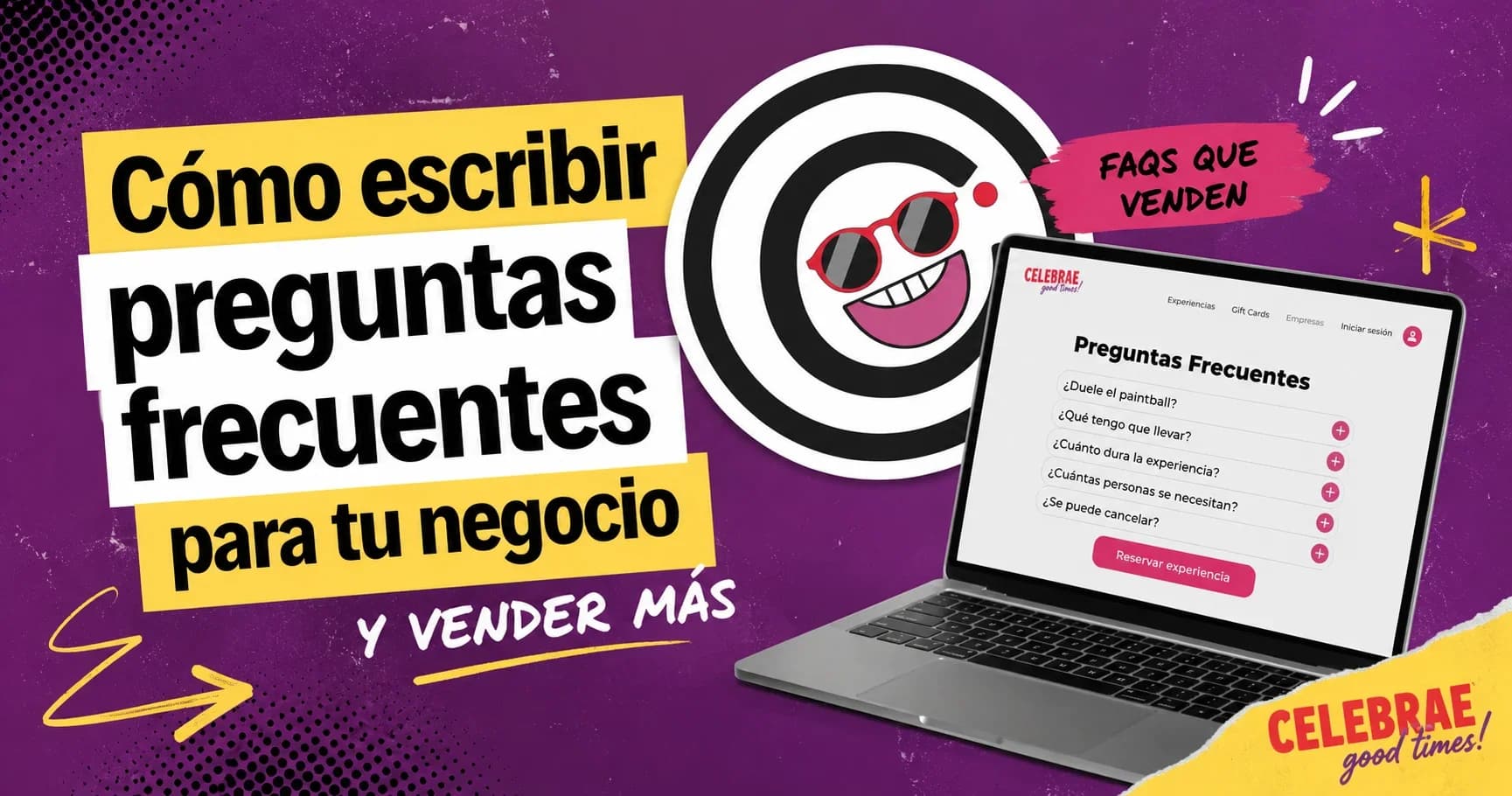 Persona escribiendo preguntas frecuentes para su negocio de experiencias