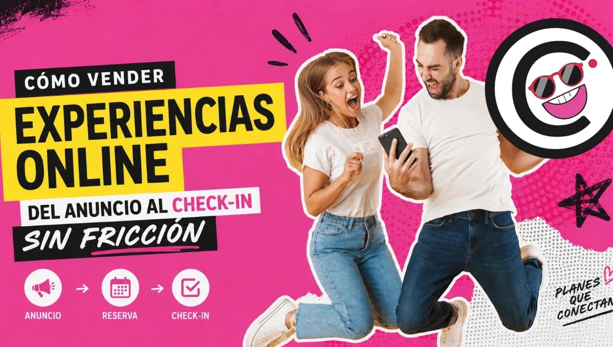 Proceso de venta de experiencias online sin fricción