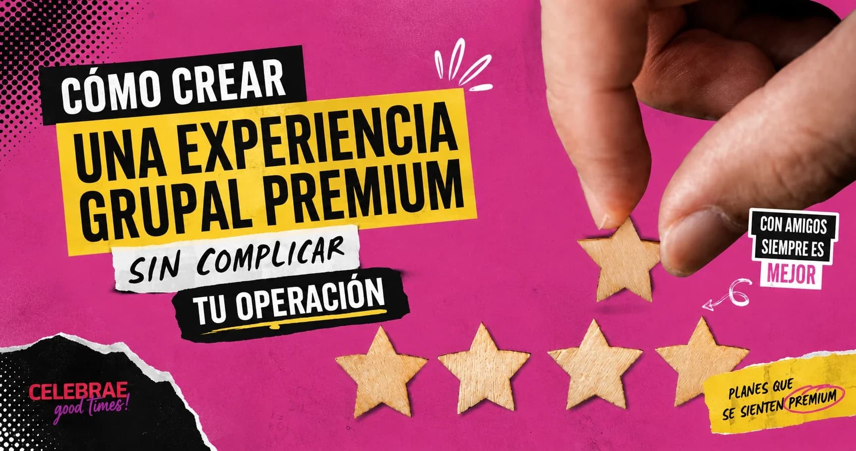 Persona organizando una experiencia grupal premium