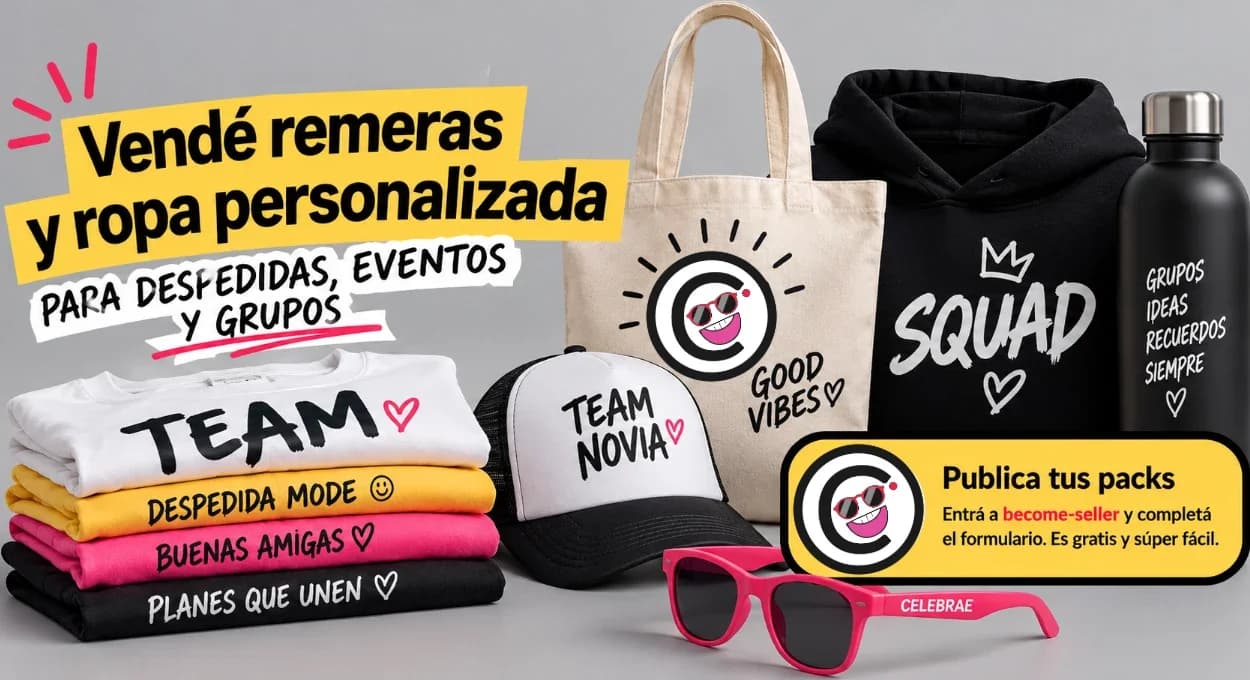 Merchandising grupal para eventos