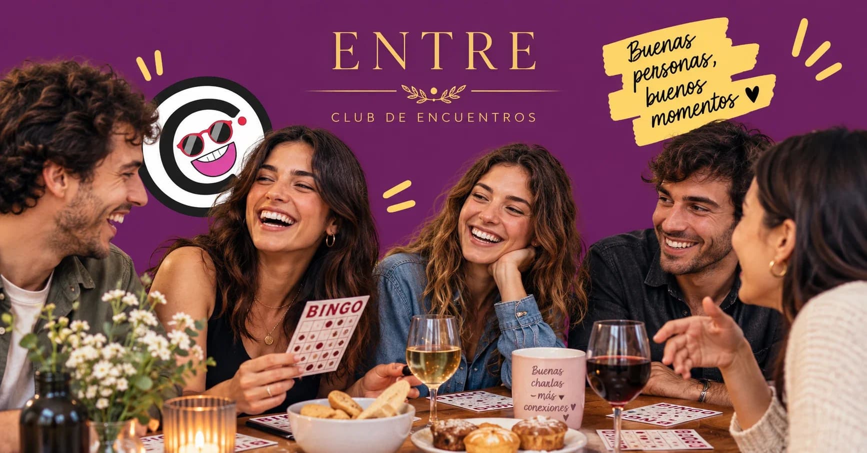 Personas interactuando en un evento de Entre - Club de Encuentros en Córdoba