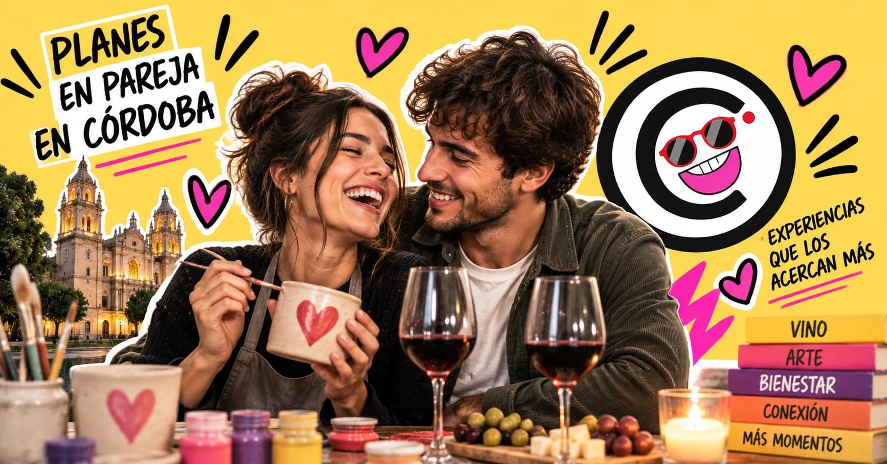 Pareja disfrutando de una experiencia romántica en Córdoba