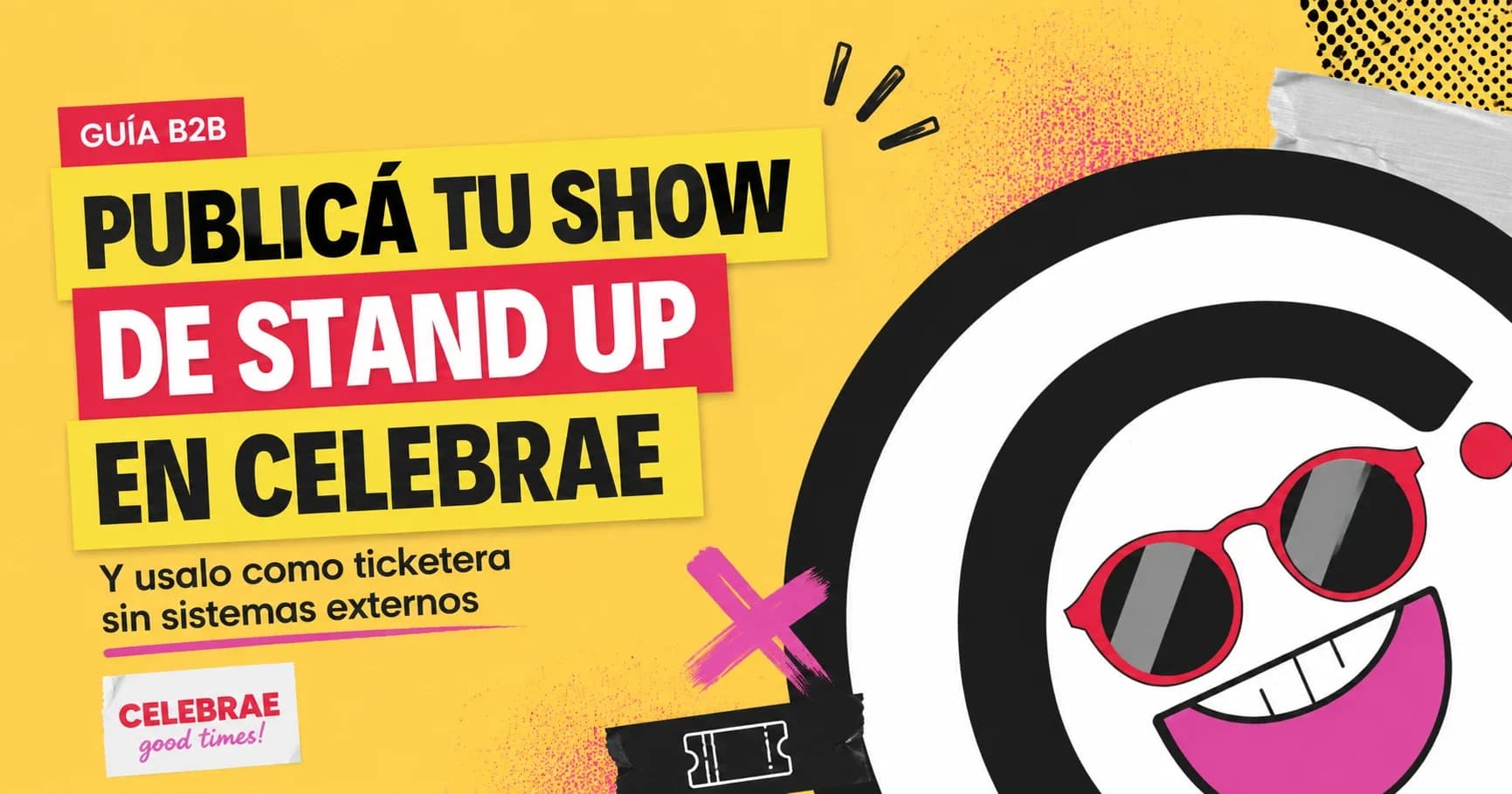 Imagen destacada de Celebrae para shows de stand up