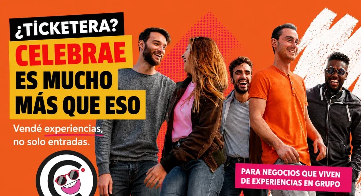 Logo de Celebrae sobre fondo abstracto