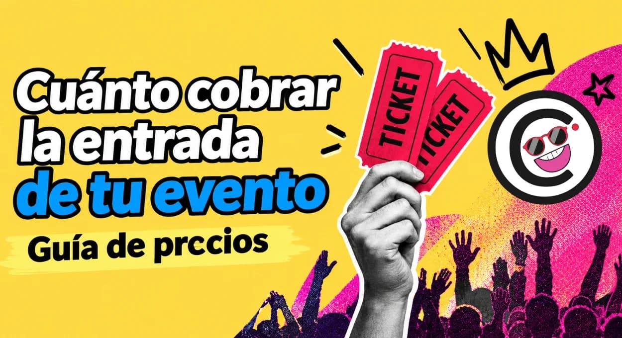 Persona calculando el precio de una entrada para un evento