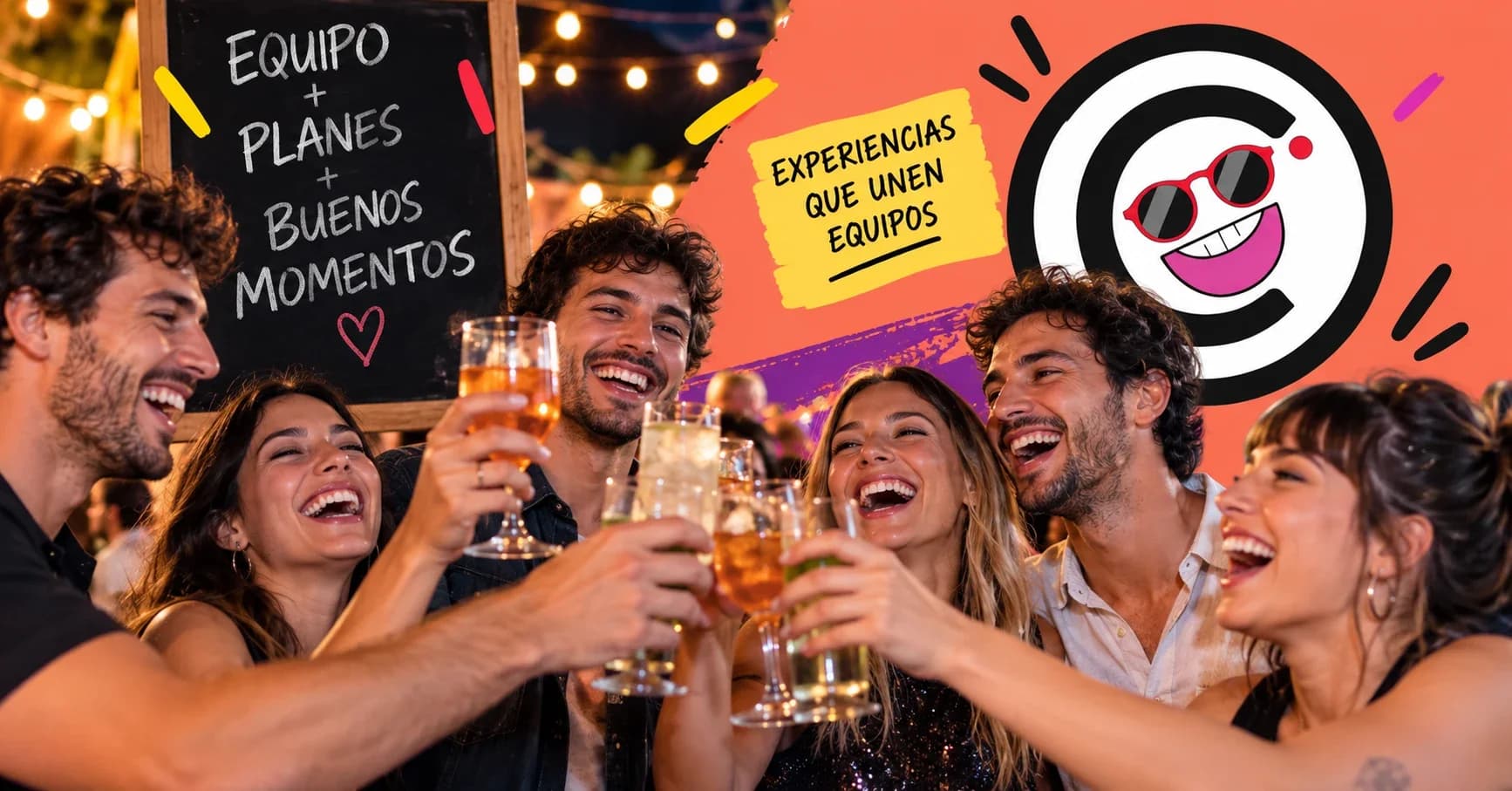 Equipo celebrando la fiesta de fin de año en Córdoba