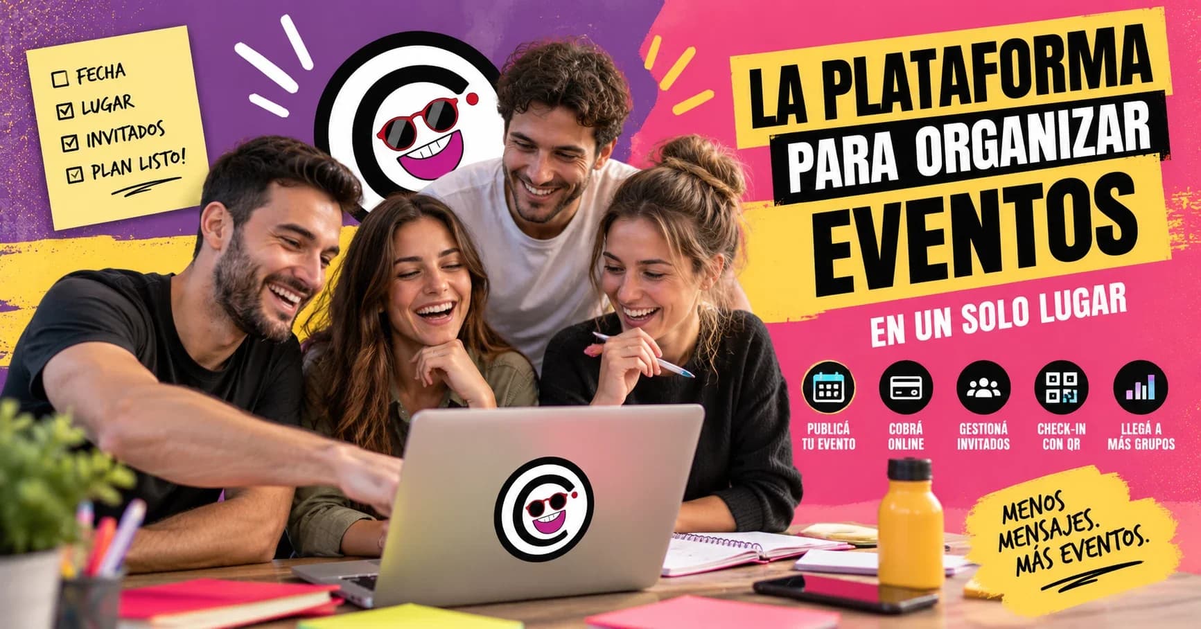 Plataforma Celebrae para organizar eventos grupales