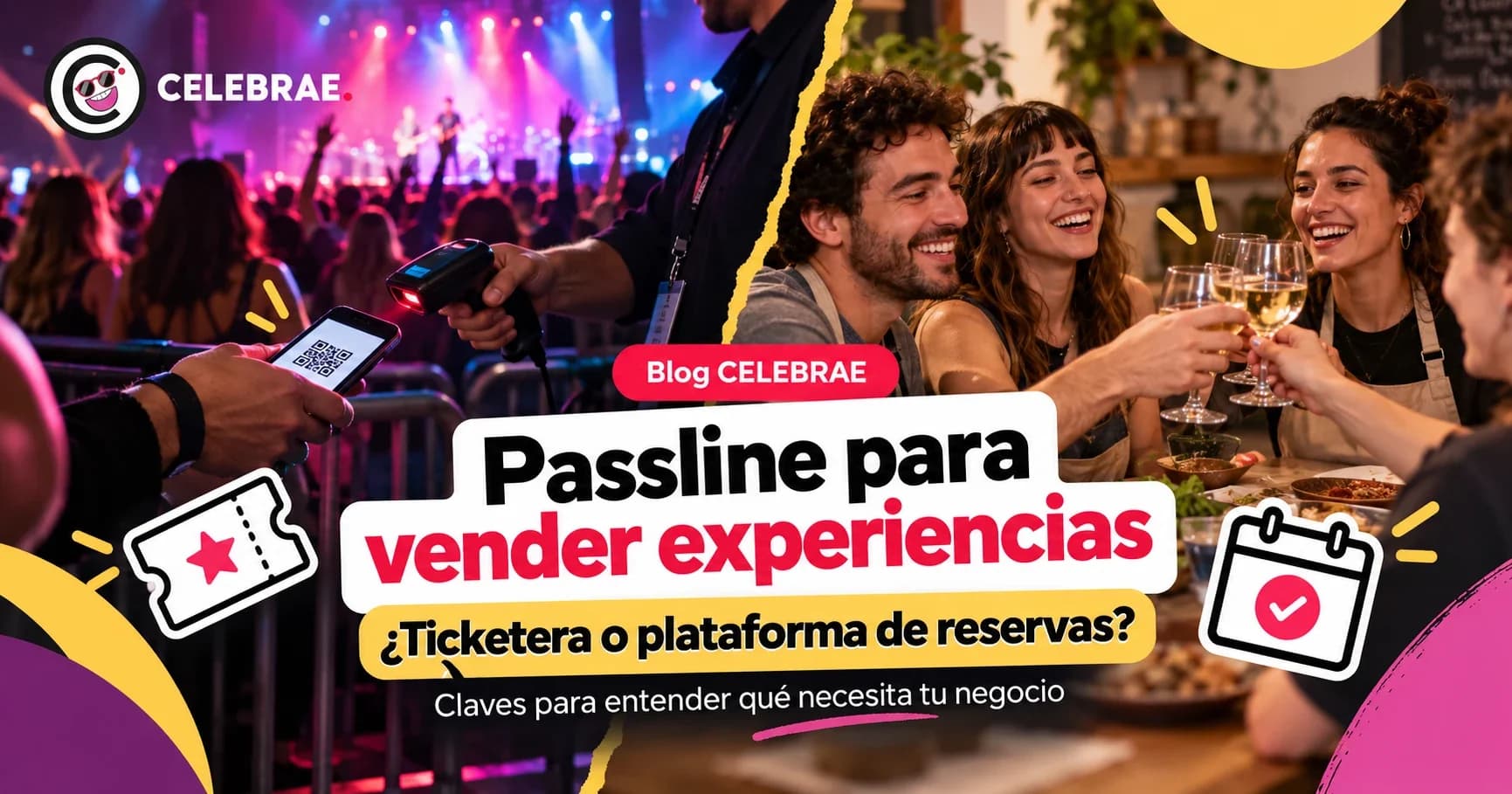 Comparación entre Passline y Celebrae para vender experiencias