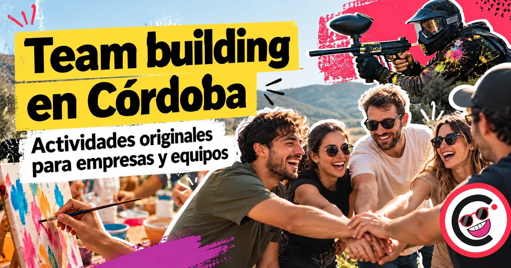 Equipo de trabajo participando en una actividad de team building en Córdoba